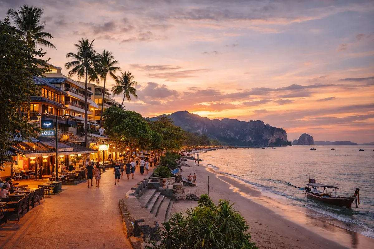 Ao Nang en Krabi como base práctica para alojarse y organizar excursiones