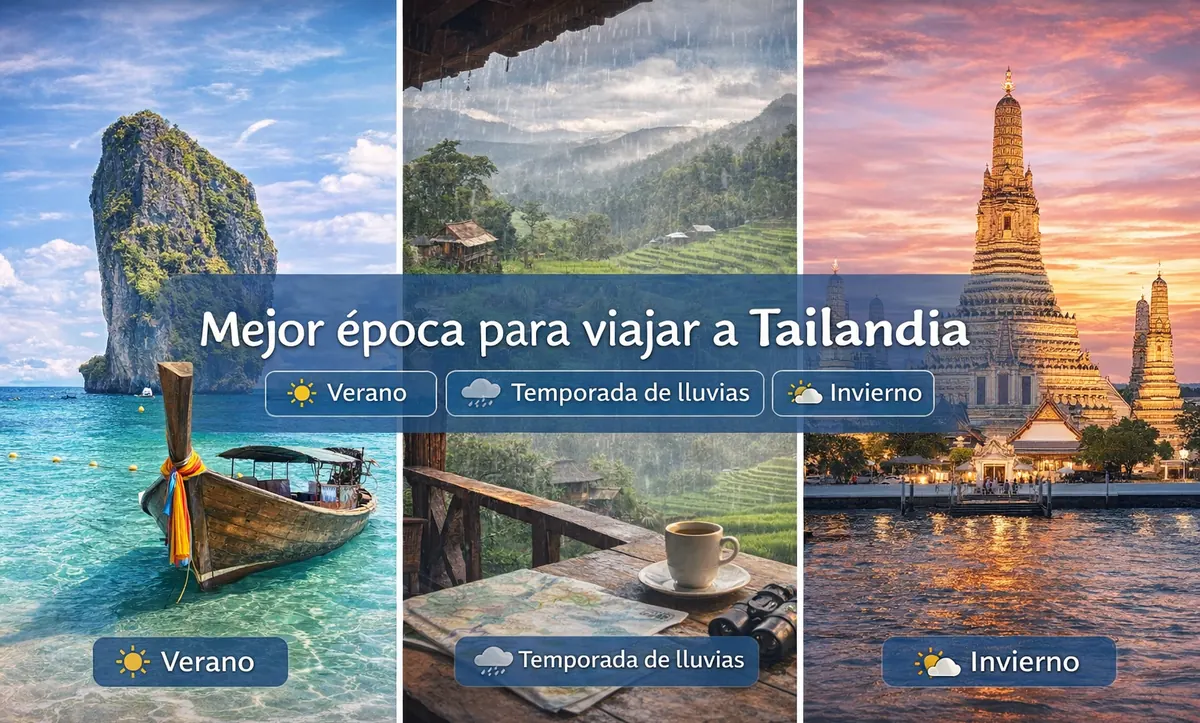 Mejor época para viajar a Tailandia según clima, lluvias y temporadas