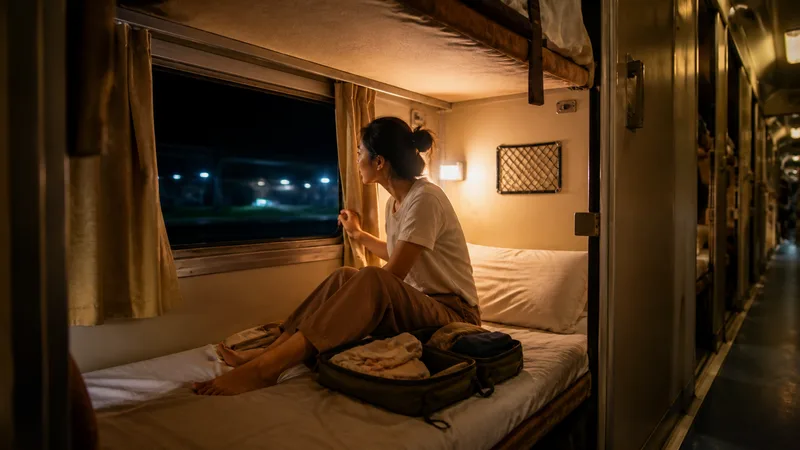 Tren nocturno entre Bangkok y Chiang Mai como alternativa al avión en Tailandia